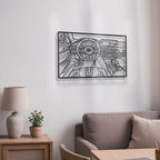 M5 CS Driver's Cockpit Metal Frame Wall Art