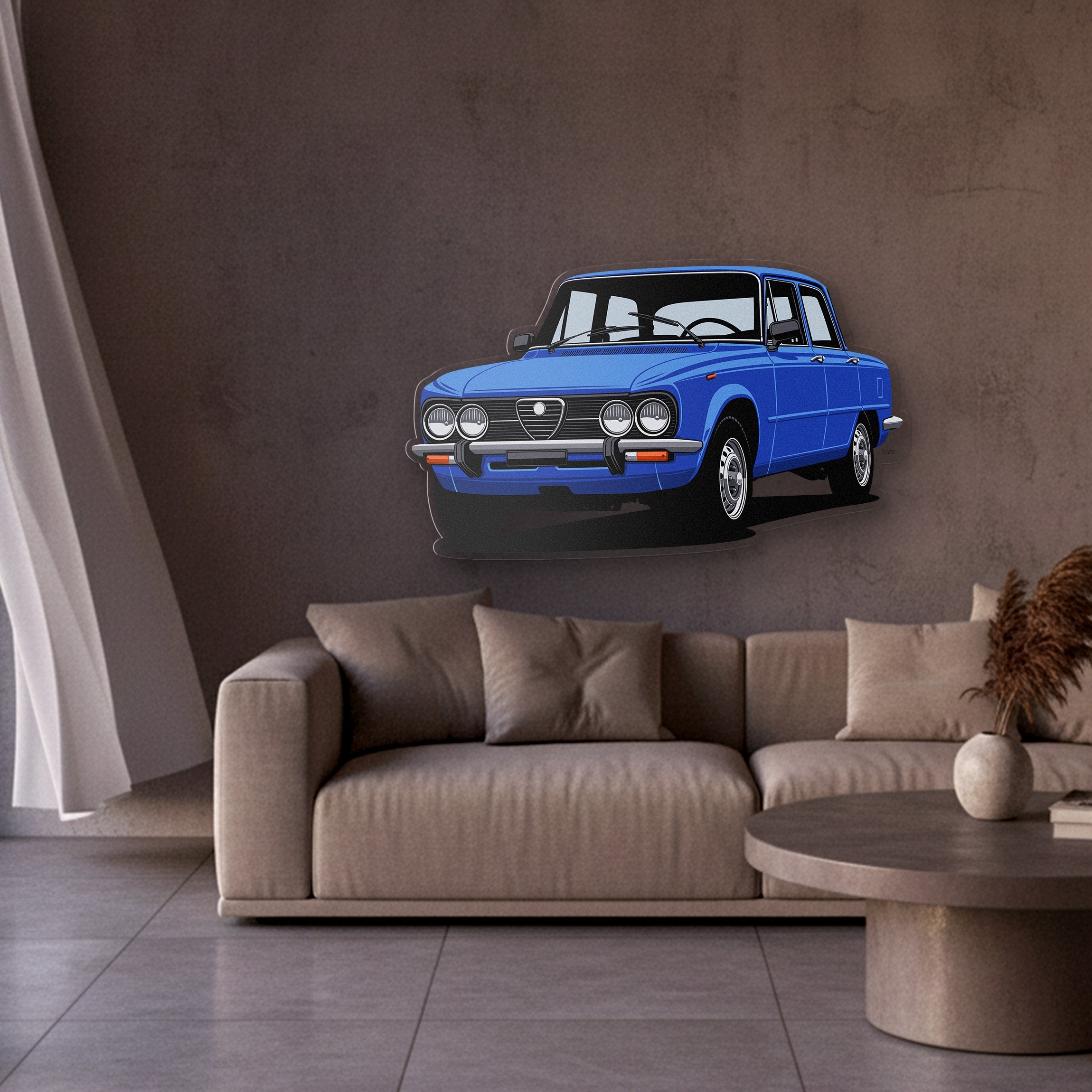 Giulia Nuova Super 1300 Front Angle Acrylic Print