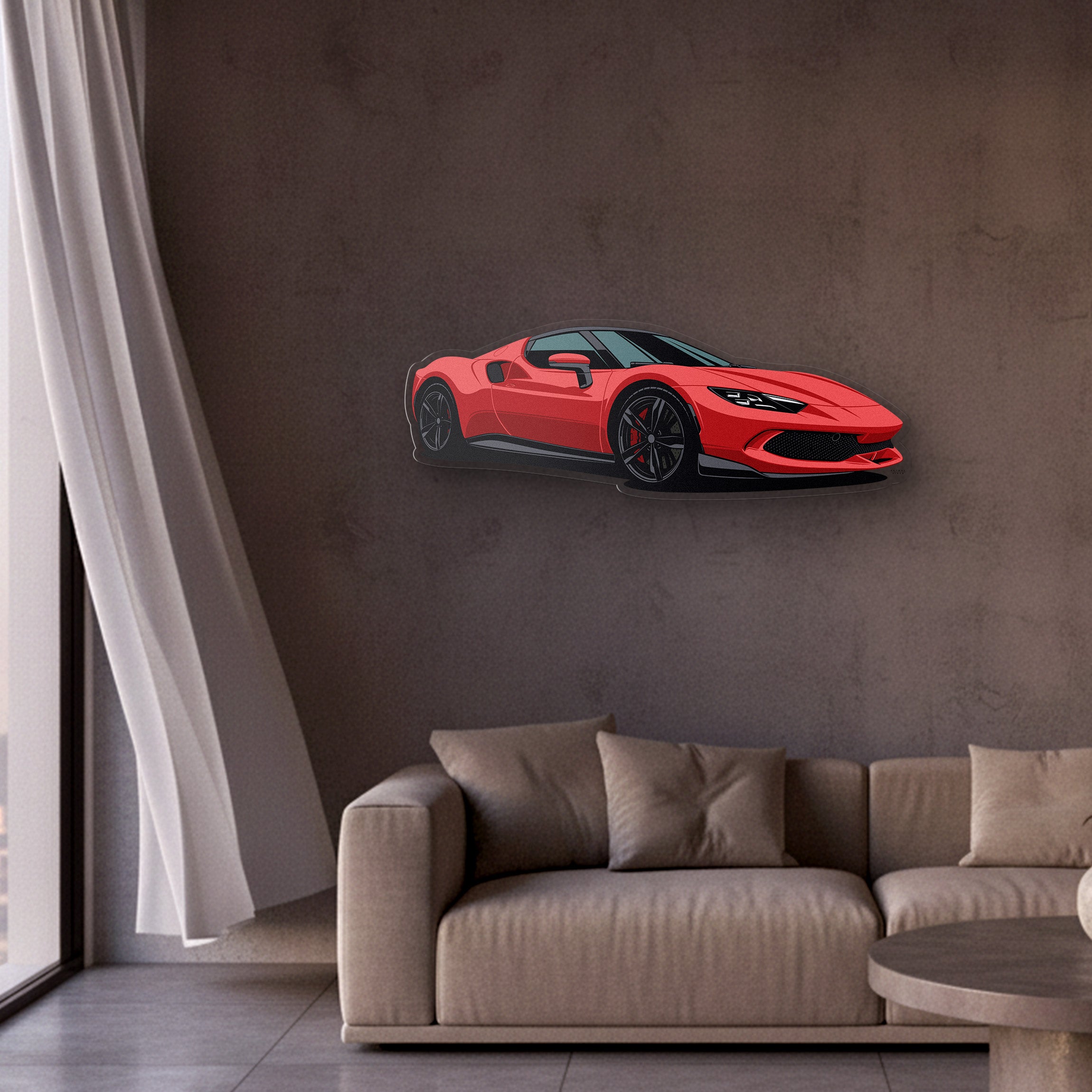 296 GTB Front Angle Acrylic Print