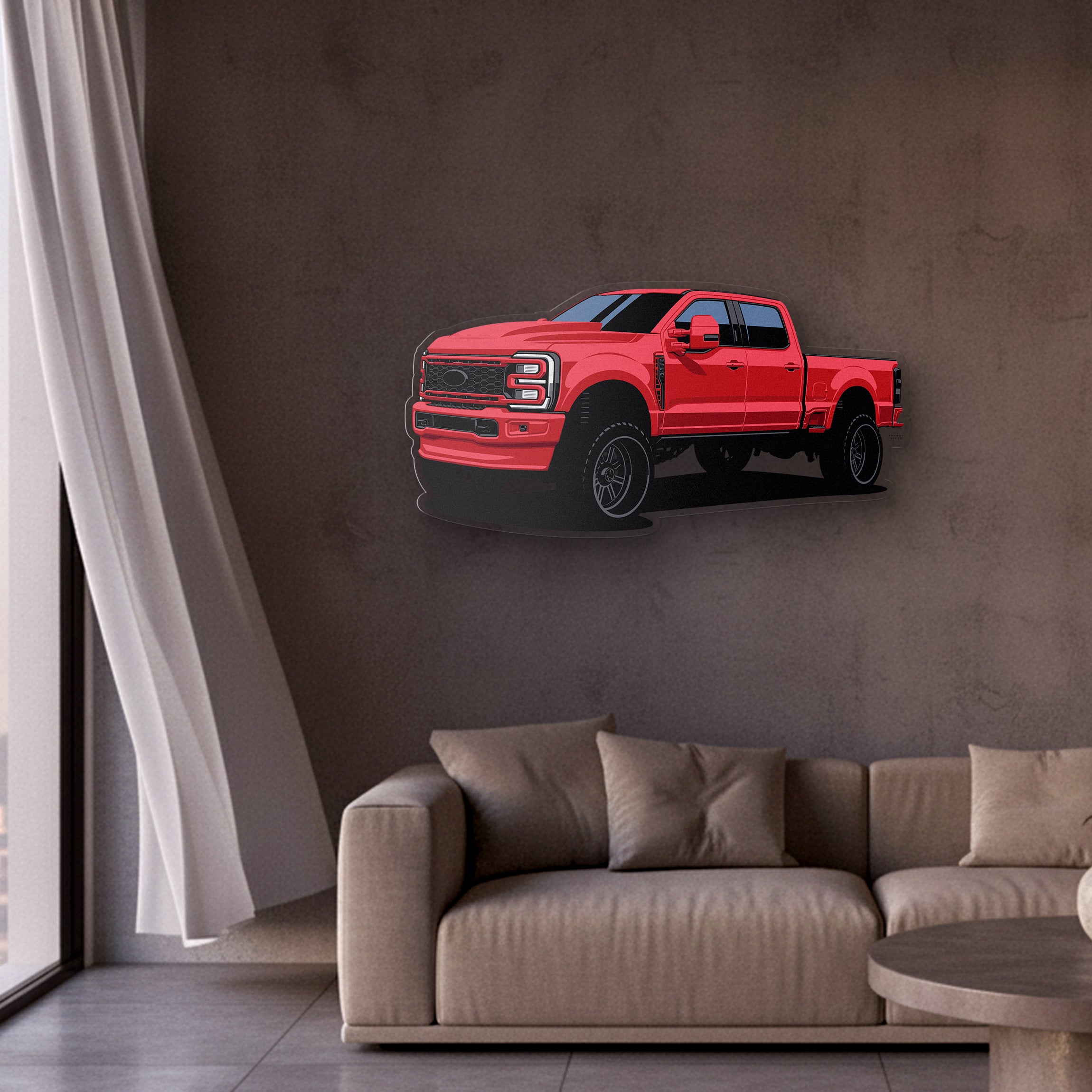 F250 2023 Front Angle Acrylic Print