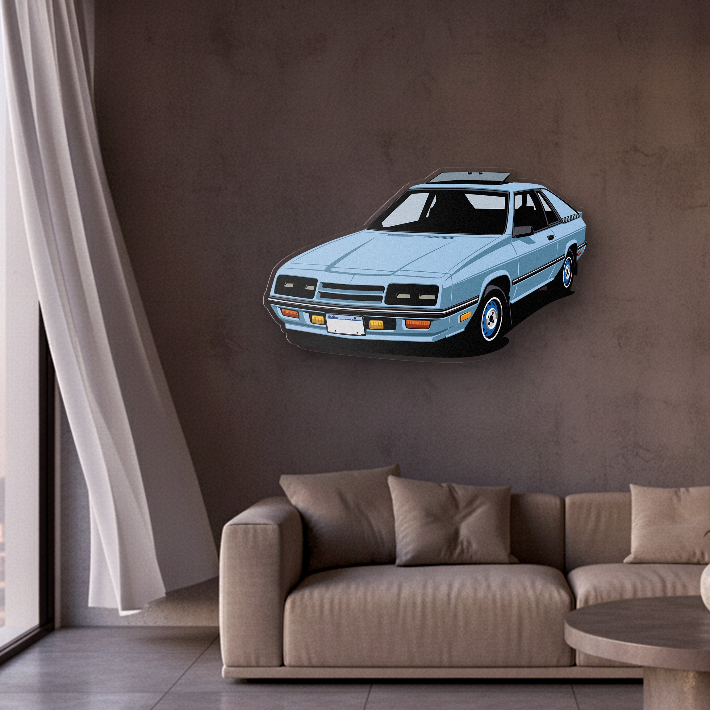 Charger 1987 Front Angle Acrylic Print