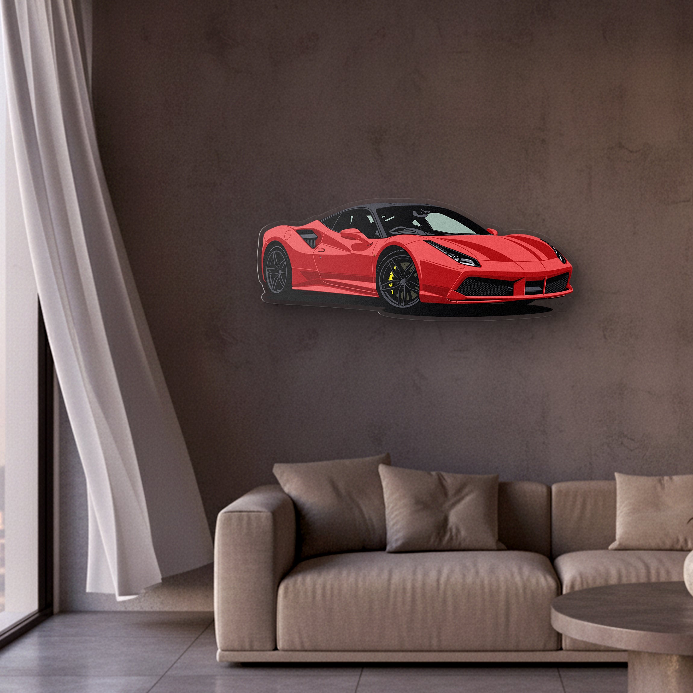 488 GTB Front Angle Acrylic Print