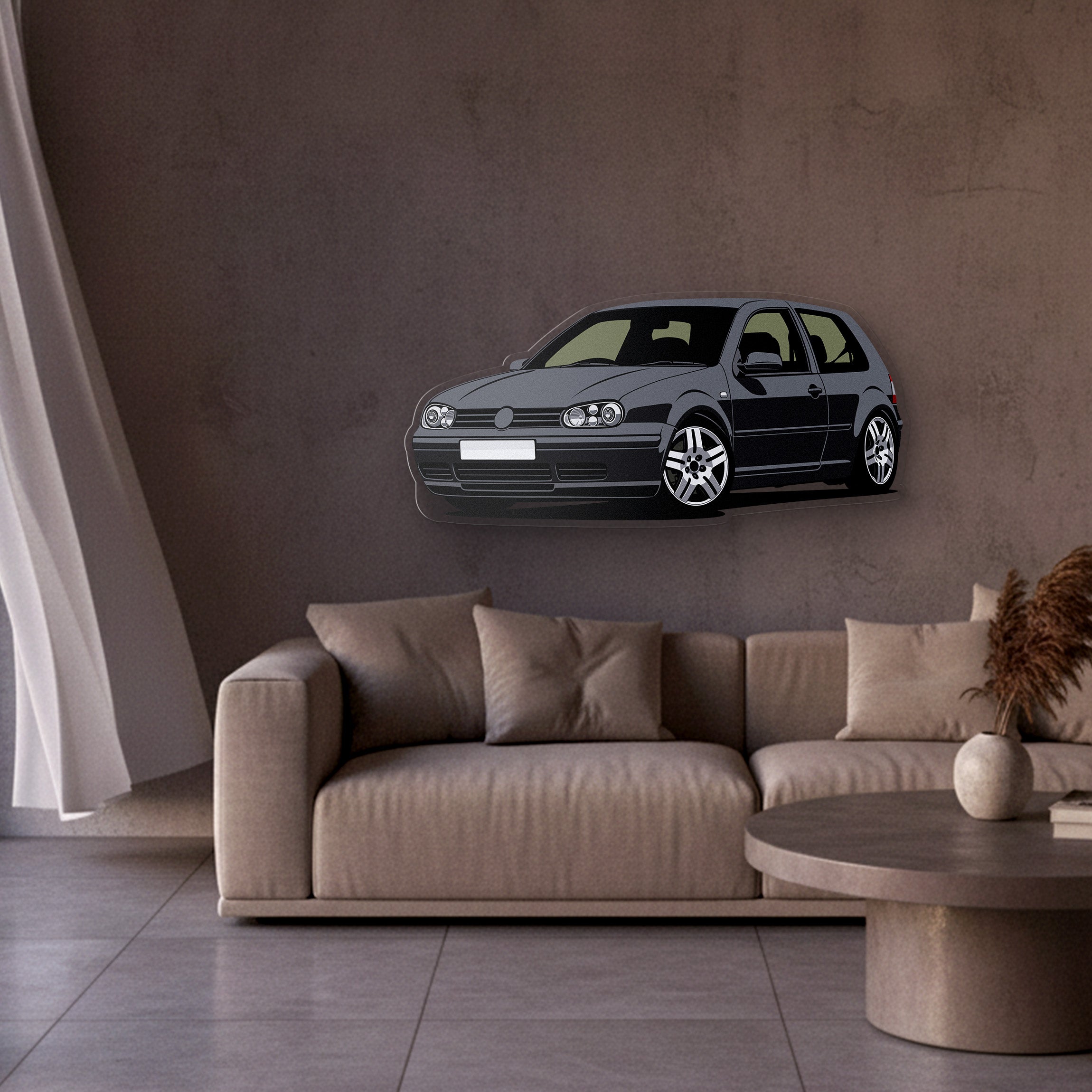 Golf MK4 Front Angle Acrylic Print
