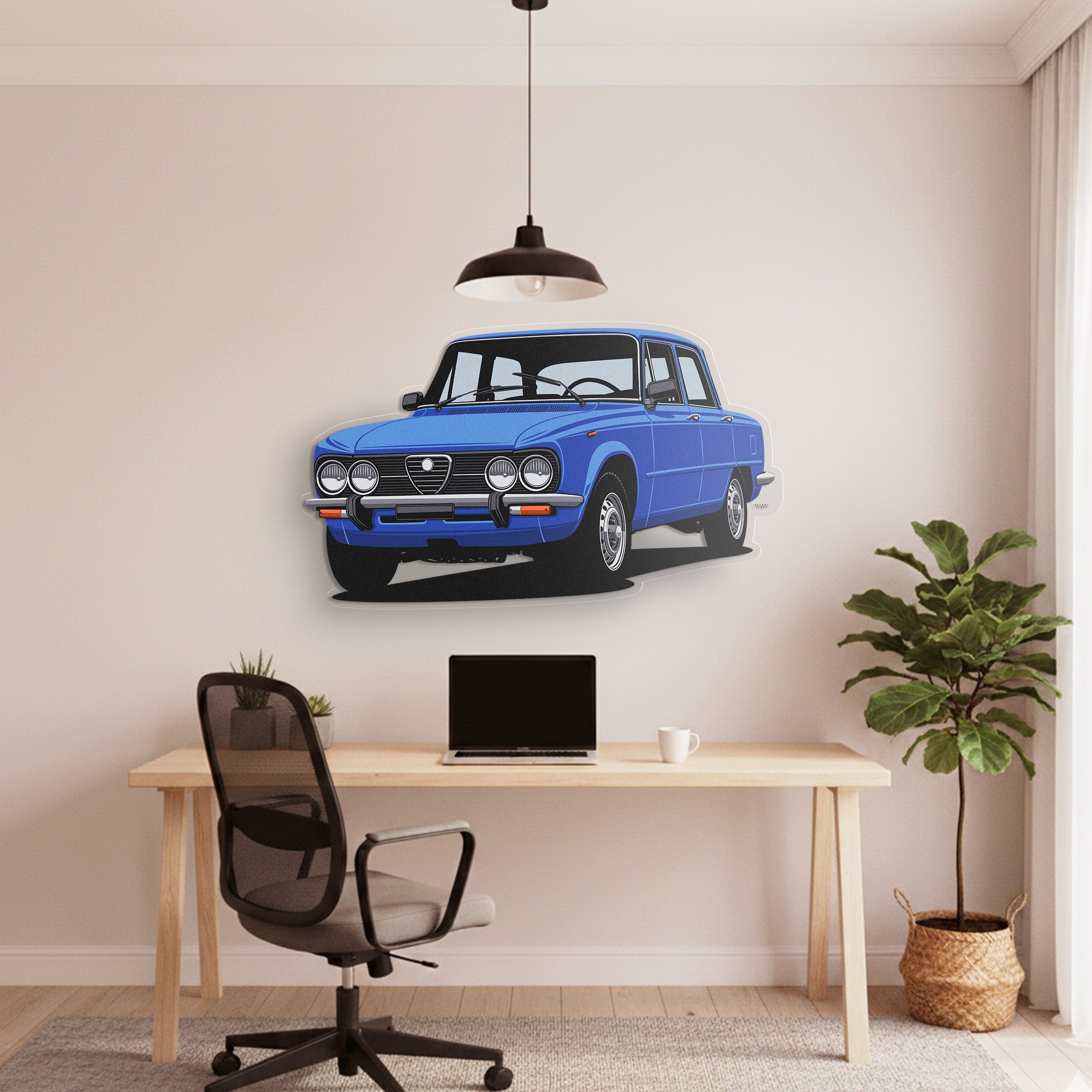 Giulia Nuova Super 1300 Front Angle Acrylic Print