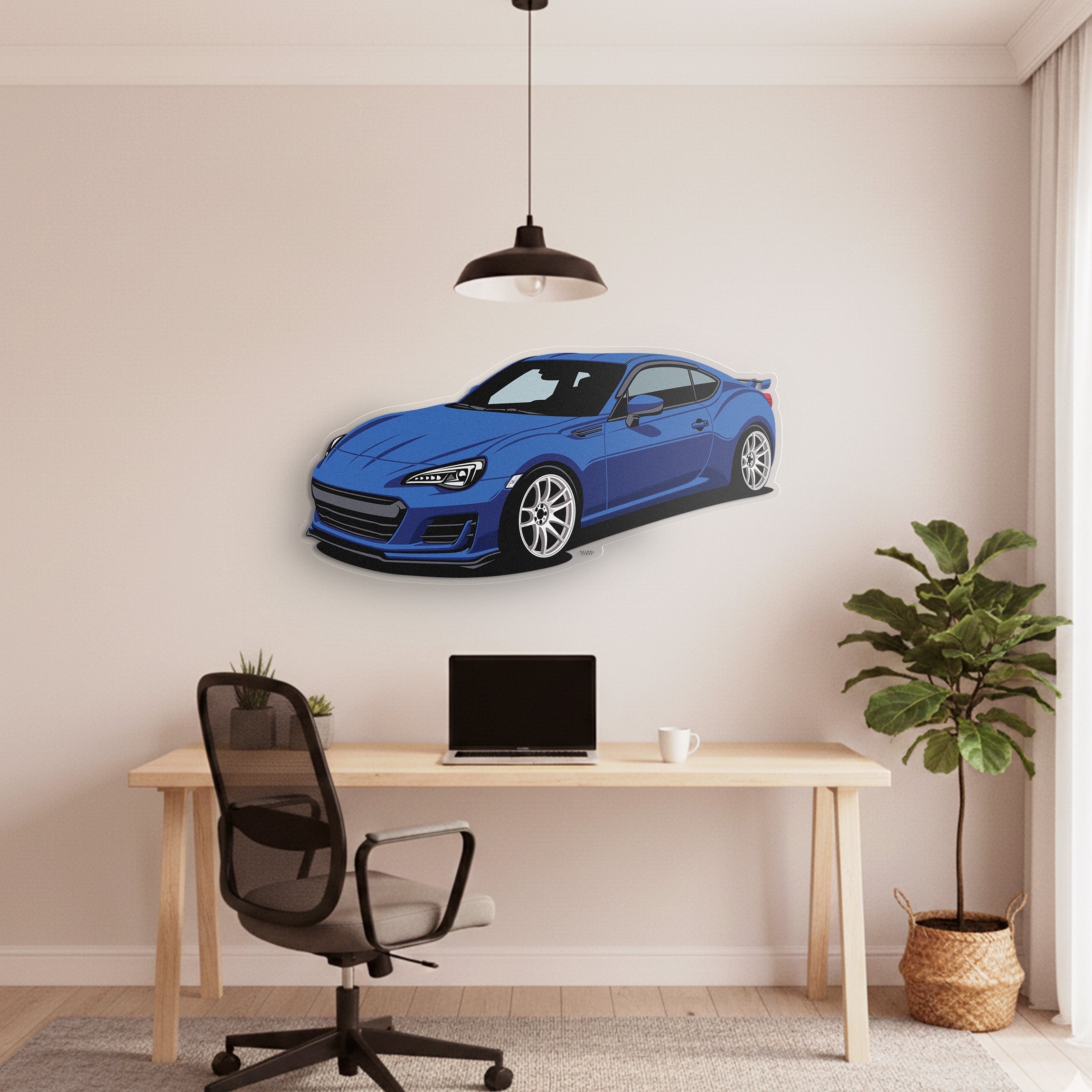 BRZ Front Angle Acrylic Print