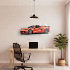 Corvette C8 Z06 Front Angle Acrylic Print
