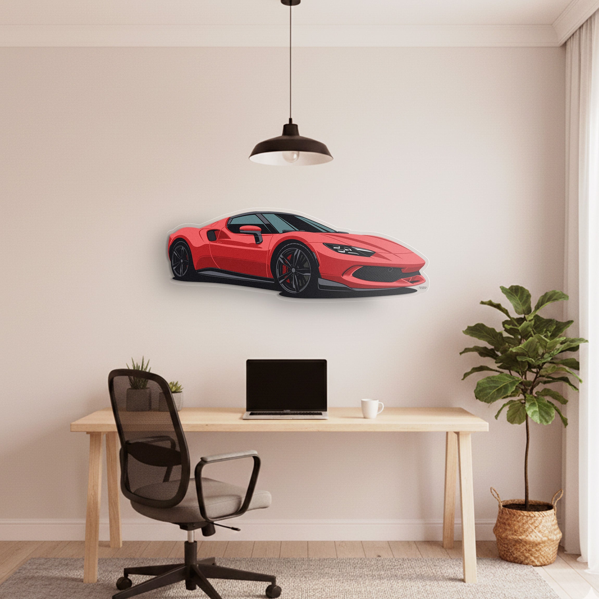 296 GTB Front Angle Acrylic Print