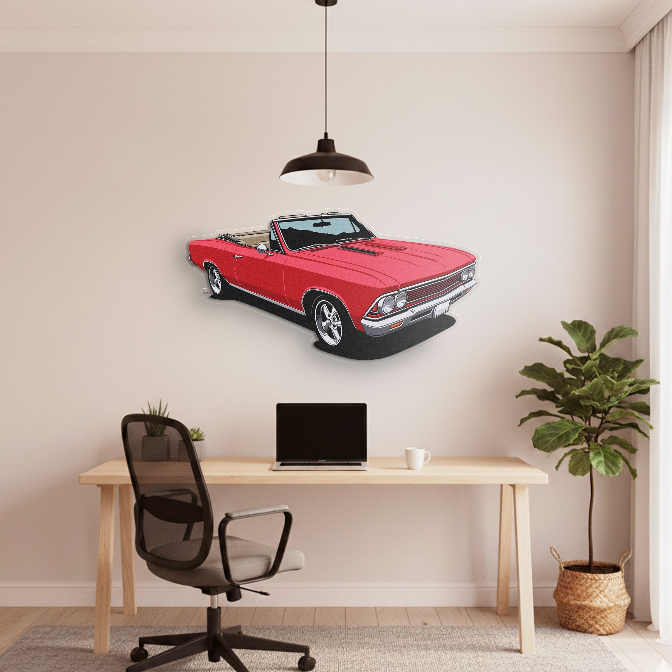 Chevelle SS Convertible 1966 Front Angle Acrylic Print
