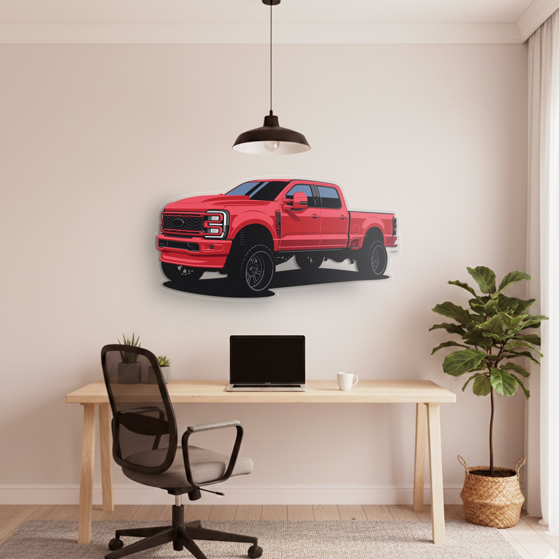 F250 2023 Front Angle Acrylic Print