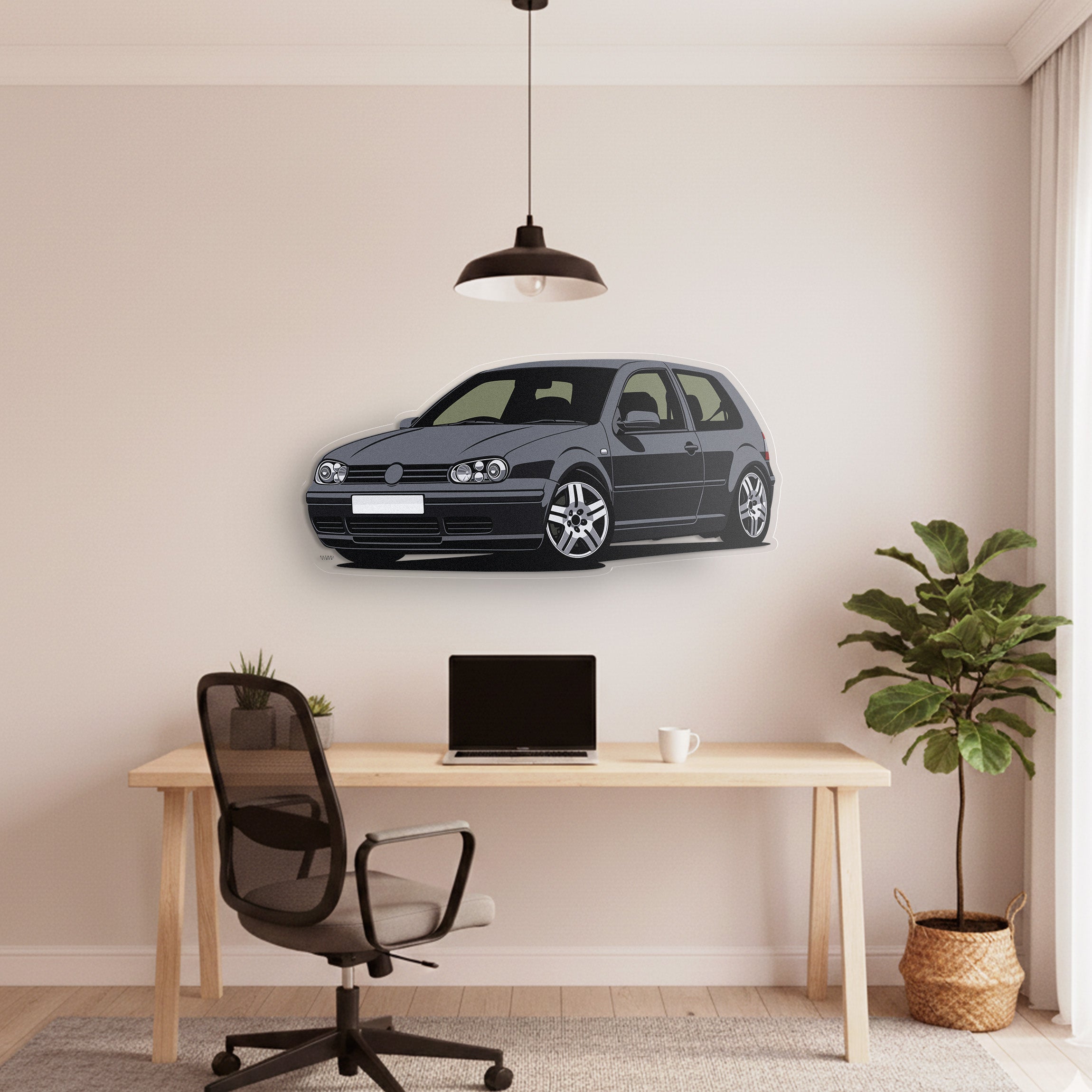 Golf MK4 Front Angle Acrylic Print