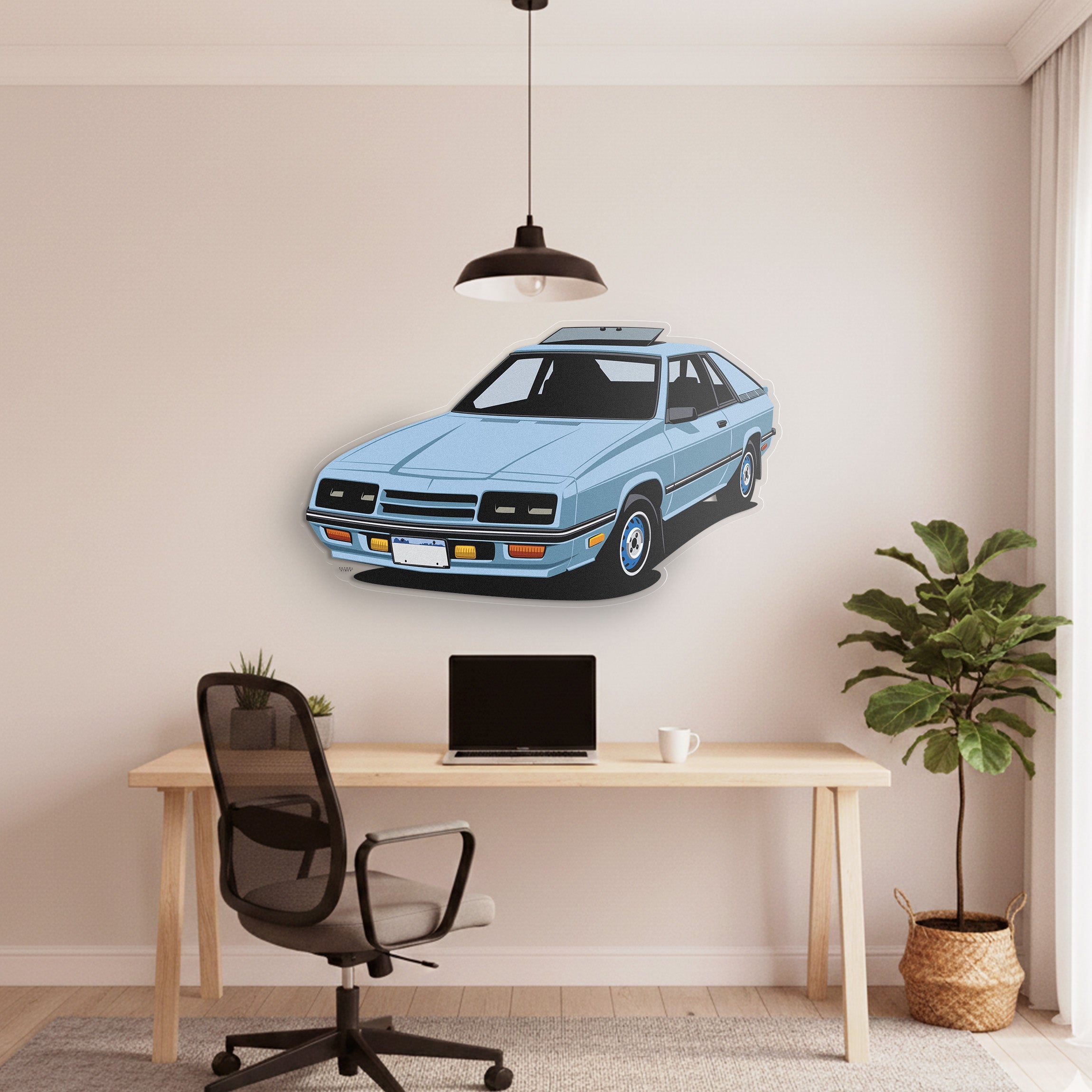 Charger 1987 Front Angle Acrylic Print