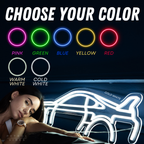 Challenger Hellcat 2020 Neon Silhouette