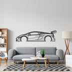 Gallardo Super Trofeo Detailed Silhouette Metal Wall Art