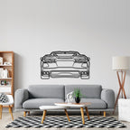 C8 Back Silhouette Metal Wall Art