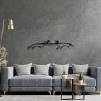 987 Boxster Classic Metal Silhouette Wall Art