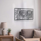 F150 Raptor Driver's Cockpit Metal Frame Wall Art