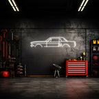 Mustang 1967 Coupe Neon Silhouette