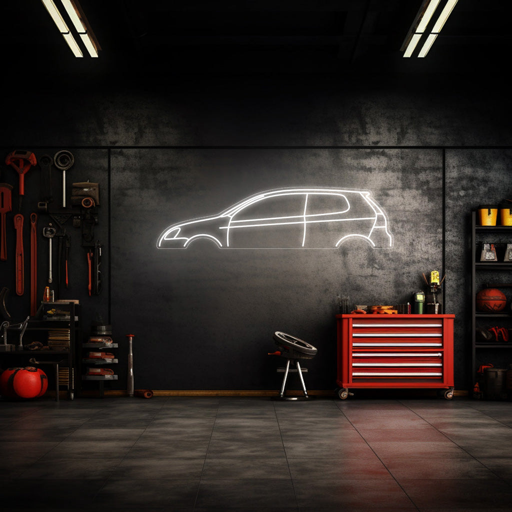 Golf R32 2008 Neon Silhouette