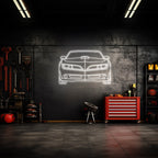 Trans Am Front Neon Silhouette