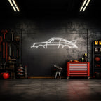 911 1980 Race Neon Silhouette