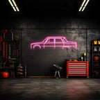 Giulia Saloon 1970 Neon Silhouette