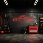 Coupe 1936 Neon Silhouette