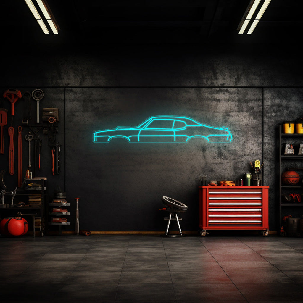 GTO 1969 Neon Silhouette