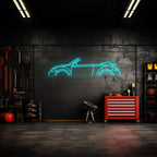 Beetle Cabrio 2017 Neon Silhouette