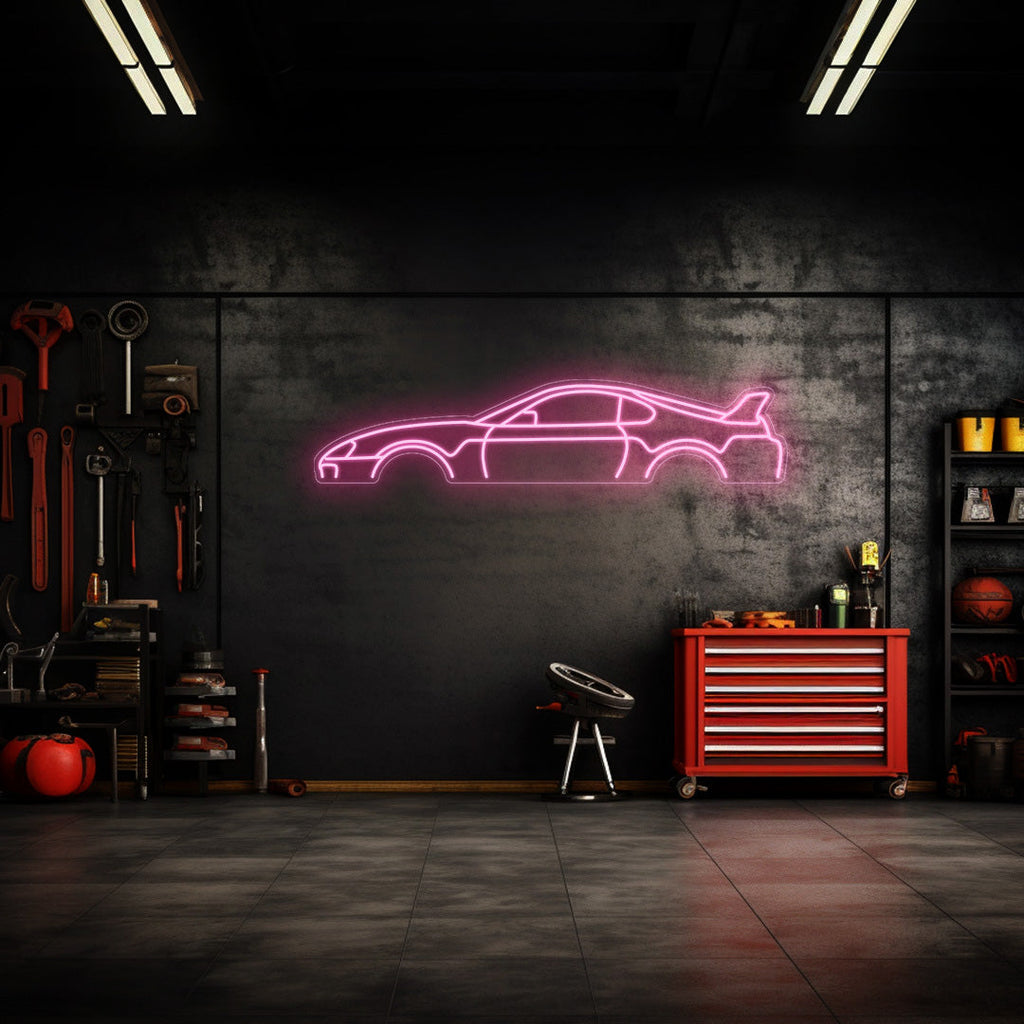 Supra MK4 Neon Silhouette