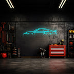 911 996 Turbo Neon Silhouette