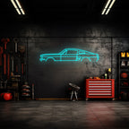 Mustang Fastback 1967 Neon Silhouette