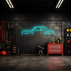 Coupe 1947 Neon Silhouette