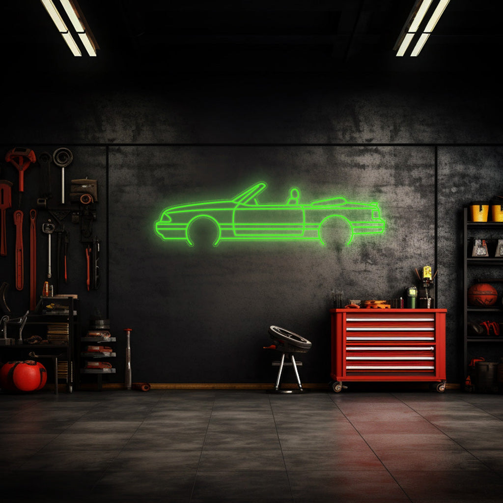 Mustang 1989 Cabrio Neon Silhouette