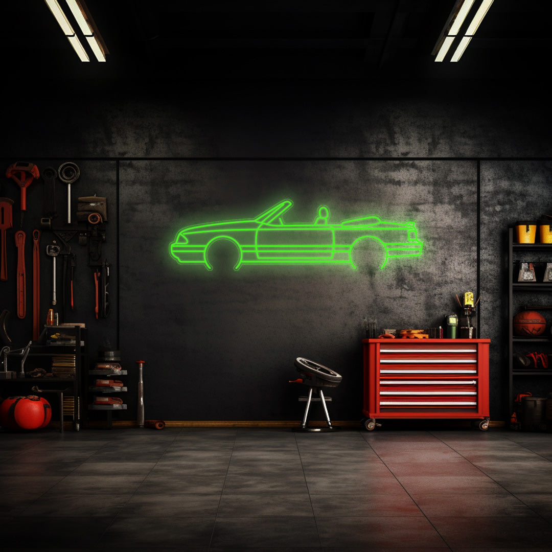 Mustang 1989 Cabrio Neon Silhouette