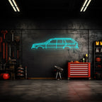 W124 Wagon Neon Silhouette