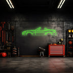 Spider Abarth Neon Silhouette