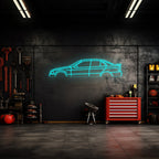 E36 Sedan Neon Silhouette