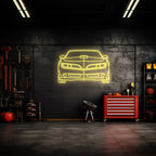 Trans Am Front Neon Silhouette