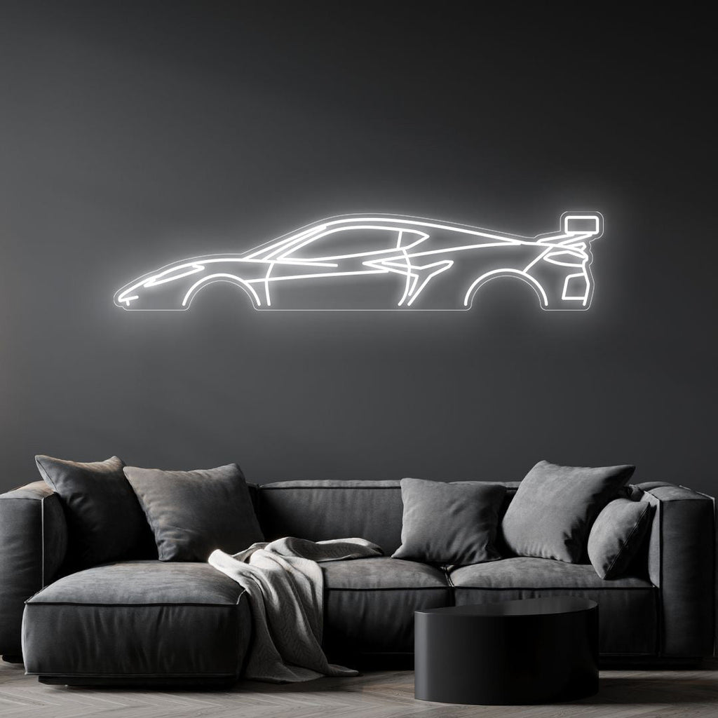Corvette C8 Z06 Neon Silhouette