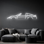 911 992 Targa 2 Neon Silhouette