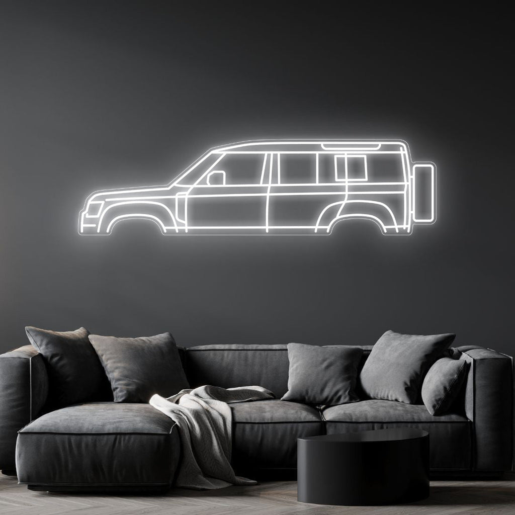 Defender 110 2024 Neon Silhouette