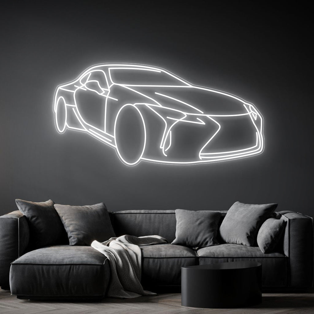 LC500 Angle Neon Silhouette