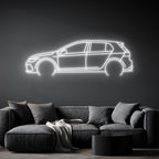 Golf 8 Neon Silhouette