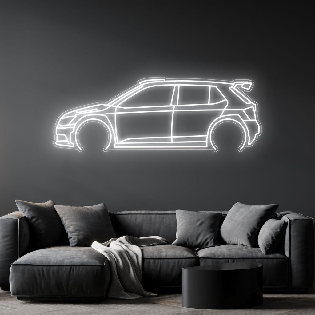 Fabia R5 Neon Silhouette