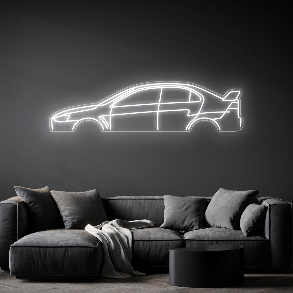 Lancer Evo X Neon Silhouette