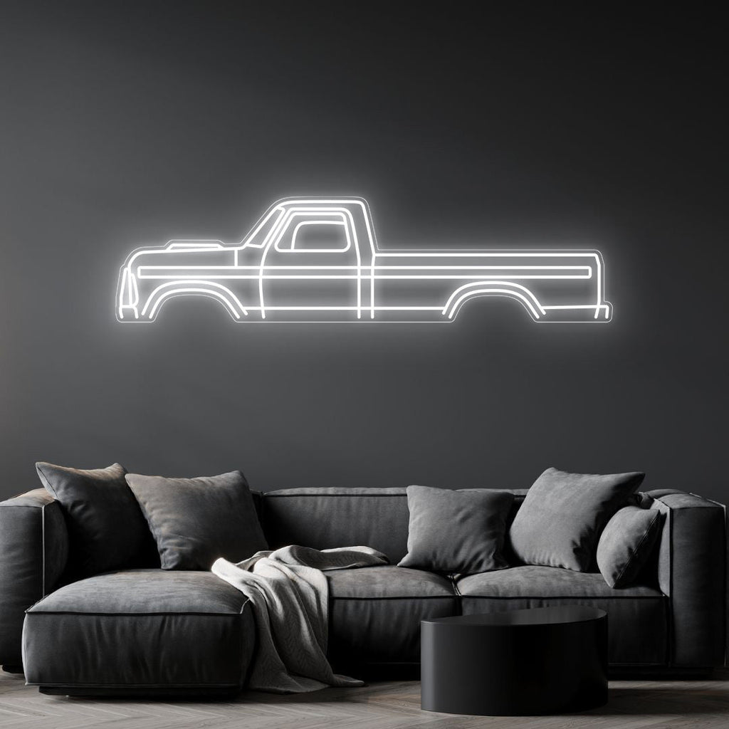 F250 1975 Neon Silhouette