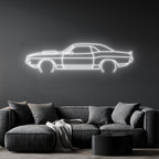 Challenger 1970 TA Neon Silhouette