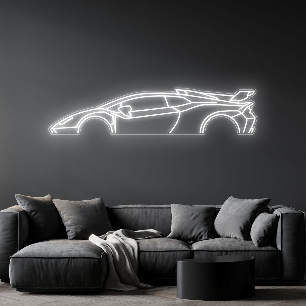 Huracan STO Neon Silhouette