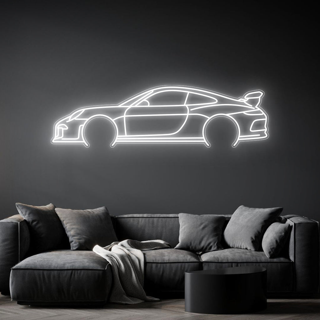 911 991 GT3 Neon Silhouette