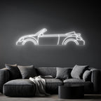 Beetle Cabrio 2017 Neon Silhouette